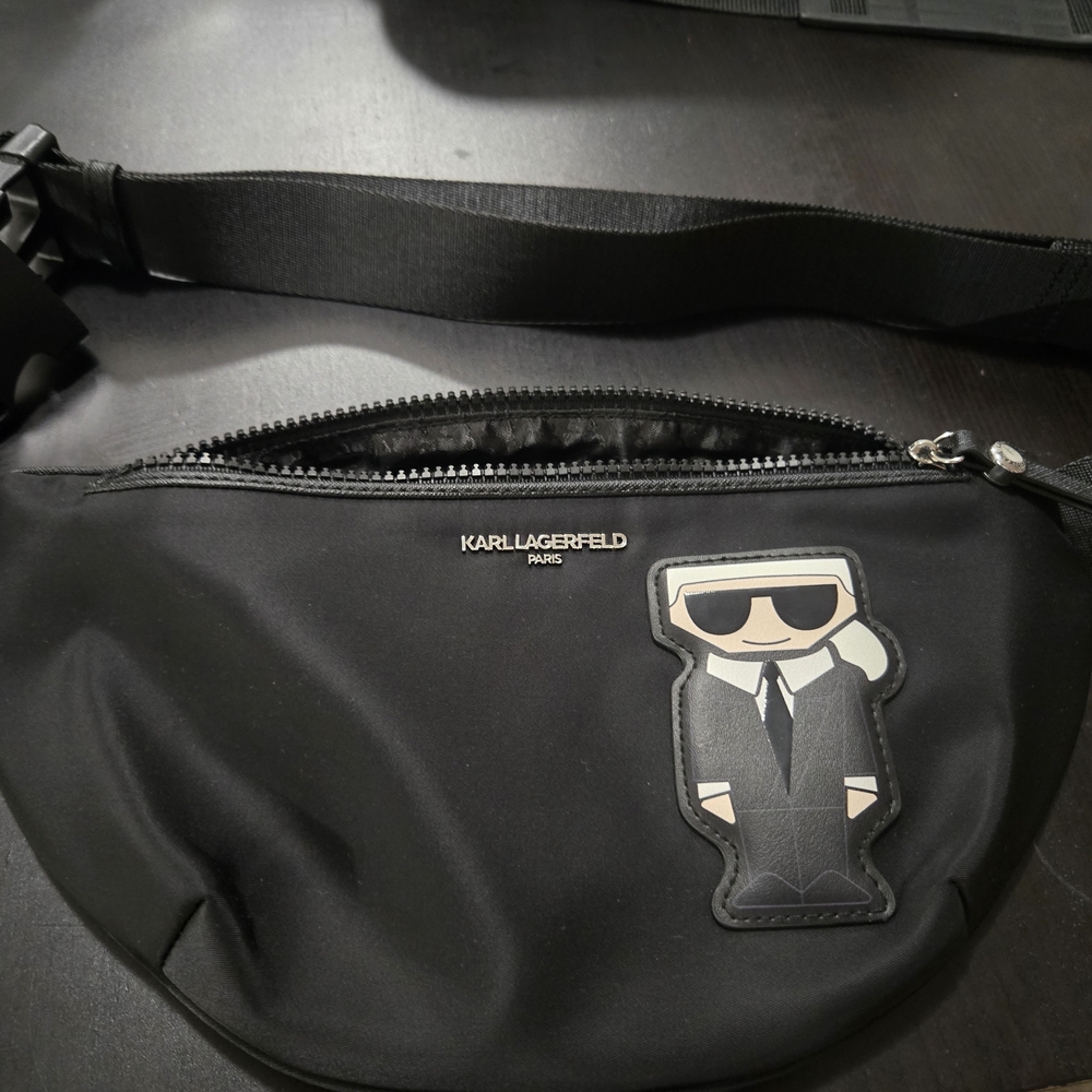 Karl Lagerfeld Black Fanny pack